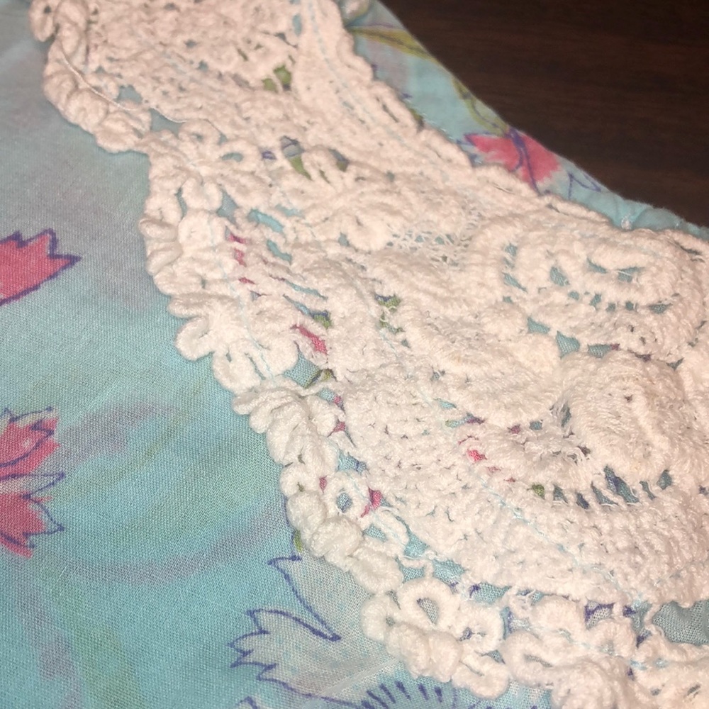 Handprint Floral Top & Circo Jean Shorts Sz 3T - Picture 4 of 8